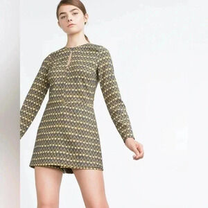 Zara Trafaluc Printed Romper Skirt